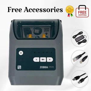 FULLY TESTED Zebra ZD620 Thermal Transfer Label Printer USB LAN Bluetooth Serial - Picture 1 of 14