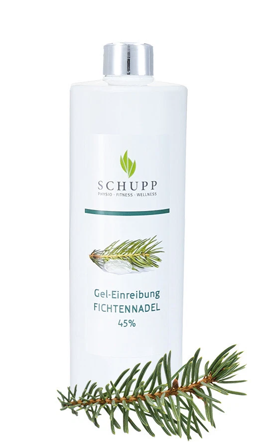 Schupp GEL-Einreibung 45% - Fichtennadel - 500 ml + Spender. Einreibung-Gel