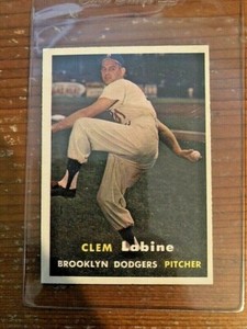 1957 Topps Baseball #53 Clem Labine EX-MT
