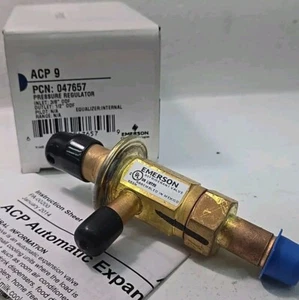 EMERSON ACP 9 047657 Pressure Regulator Refrigerant Valve 3/8", 1/2" ODF - Picture 1 of 3