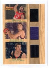 2007-08 Topps Trademark Moves Triple Relics Jersey Oden Hawes Jason Smith /199