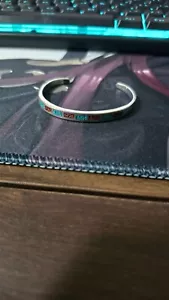 NAVAJO STERLING SILVER CRUSHED TURQUOISE AND CORAL BRACELET - Picture 1 of 6