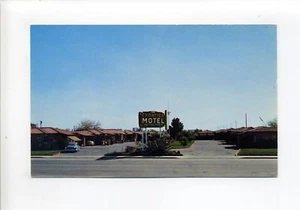 Tucson AZ The Frontier Motel, 227 W. Drachmann, vecchie auto, cartolina d'epoca - Foto 1 di 2