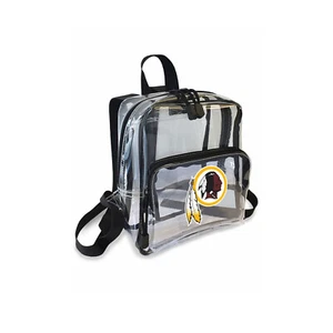 Football Washington Redskins Mini zaino trasparente 9" x 7,5" x 5" con licenza - Foto 1 di 1