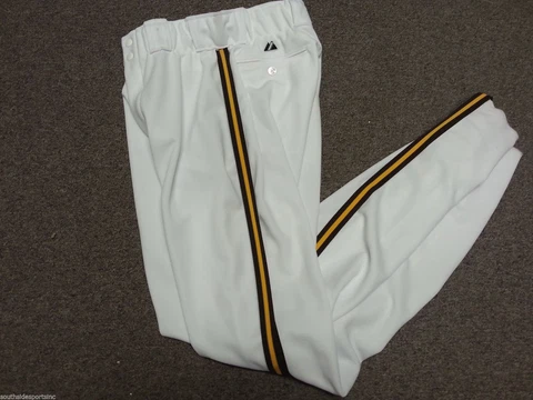 SAN DIEGO PADRES AUTHENTIC BROWN YELLOW THROWBACK BASEBALL PANTS TRIM FREE SHIP Cover