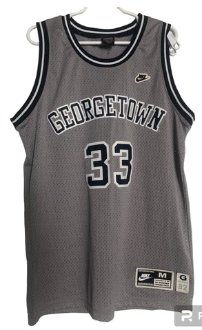 Vintage Nike Georgetown Hoyas Men’s Sz M Swingman Patrick Ewing #33 Gray Jersey Cover