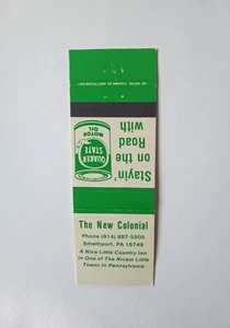 The New Colonial Smethport PA Matchbook Cover - Bild 1 von 1