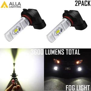Alla Lighting 9006 HB4 Fog Light Driving Bulb,Crystal Pure White 6000K Lamp - Picture 1 of 9