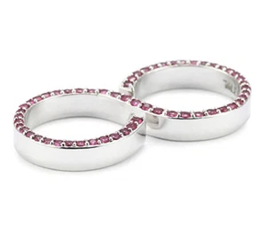 Love Peace and Hope “True Blood Jewelry Collection Genuine Ruby Double Ring. P37 - Picture 1 of 1