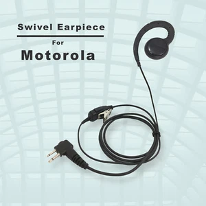 PTT Mic Swivel Earpiece for Motorola Radios CP110 CP200 CLS1110 CLS1410 RDM2070D - Zdjęcie 1 z 13