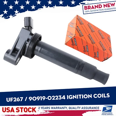 Black 1x UF267 Ignition Coils For Lexus RX300 3.0L V6 1999-2003 90919-02234 - Изображение 1 из 4