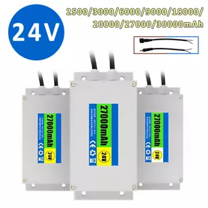 DC24V 2.5/3/6/9/18/20/27/30Ah New Rechargeable Li-ion Battery For Solar Camera - Picture 1 of 10
