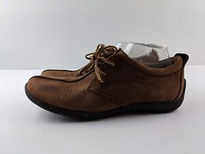 Born Women 11 Oxford Brown Nubuck Leather Split Toe Casual Shoes Classic W9244