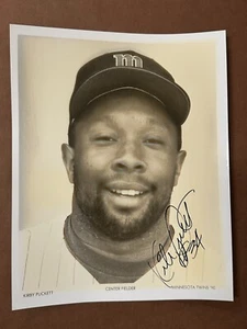 Kirby Puckett Signed Auto Autographed Minnesota Twins Team Pack Photo 8x10 - Picture 1 of 7