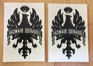 EDOARDO BIANCHI-authentic Temporary Tattoo-TOUR DE FRANCE-Bike Exchange-SET OF 2 - Picture 1 of 6