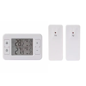 ℃/℉ Digital Wireless Transmitter Indoor/Outdoor Thermometer Temperature Meter - Picture 1 of 15