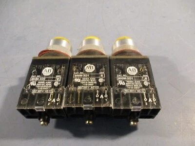 Allen-Bradley Yellow Push Button 300VAC, 720VA Break 110-300V Series B 800M-XD1 - Image 1 of 4
