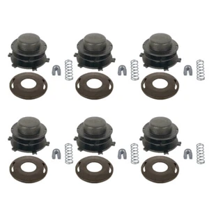 6 x Spule + 6 x Kappe für Stihl Kopfabdeckung 25-2 FS 55 80 83 85 90 100 110 120 130 - Bild 1 von 4