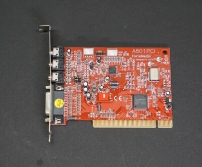 FORTEMEDIA A801PCI SOUND CARD DRIVER PCB RED POWERCOLOR - Image 1 of 4