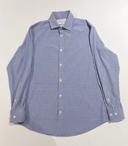 Herrenhemd Mizzen + Main Leeward Langarm Small Standard Fit blau kariert - Bild 1 von 6