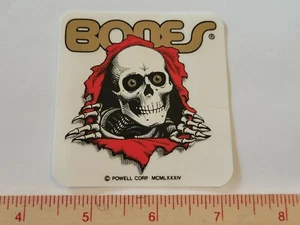 PEGATINA DE PATINETA DE COLECCIÓN POWELL PERALTA BONES BRIGADE MIKE VALLELY DE LOTE ANTIGUO DE LOS 80 - Imagen 1 de 1