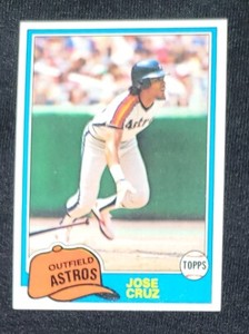1981 TOPPS #105 JOSE CRUZ HOUSTON ASTROS NM-MT or BETTER! 1983 HITS LEADER (189)