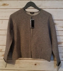 NWT Premise Heather Grey Sweater Jacket, Open front, Clasp Women's XS - Picture 1 of 6