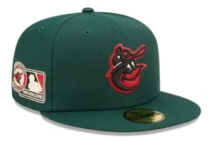 NUEVA ERA 59FIFTY 7 3/4 BALTIMORE ORIOLES MLB B-MORE GORRA AJUSTADA - Verde/Rojo - Imagen 1 de 7
