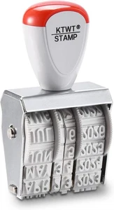 1,5" Gummistempel Liniendater, Datumsstempel, Bürostempel, Drehstempel 3/16" (5M - Bild 1 von 6