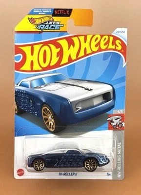 2025 Hot Wheels HI-ROLLER II *error* Facing Left HW Rolling Metal (247/250) RARE - Image 1 of 4