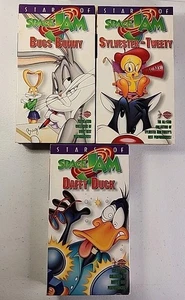 Stars Of Space Jam VHS Lot Of 3 (Bugs, Daffy, Sylvester & Tweety) 1996 - Picture 1 of 22
