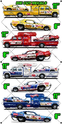 Paquete de 8 calcomanías terminales Hot Wheels Snake & Mongoose paquete de camión y coche (052) Foto 1 de 2