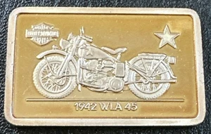 Lingote Harley Davidson 90 aniversario 1,4 oz plata .999 1942 WLA 45 [1580] - Imagen 1 de 7