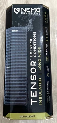 Almohadilla de colchón aislante Nemo Tensor condiciones extremas larga ancha negra TOTALMENTE NUEVA Foto 1 de 4