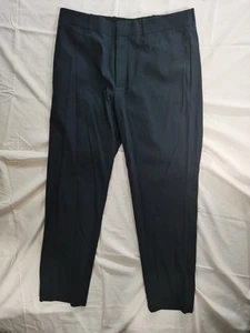 Neu mit Etikett Cos Anzughose schwarz recycelte Baumwolle Knopfleiste 36R - Bild 1 von 10