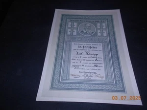 Urkunde Turner 1923 Turnverein Saarbrücken Saargebiet dekorativ - Picture 1 of 2