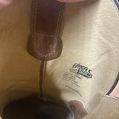 Moonshine Spirit Brad Cachemira Cuero Marrón Puntera Cuadrada Botas de Vaquero Talla 11 D Foto 1 de 4