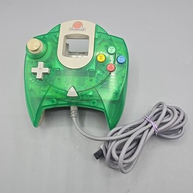 OEM Sega Dreamcast Clear Green Controller HKT-7700 Authentic Tested
