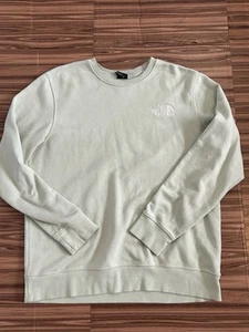 The North Face Crew Neck Sweatshirt Unisex Light Green size XL - Picture 1 of 6