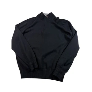 Herren 100% Kaschmir Viertelreißverschluss Pullover Pulli Strick Made In Italy - Bild 1 von 6