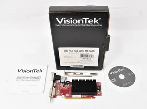 VisionTek AMD Radeon HD 5450 1GB DDR3 PCIe Graphics Video Card - Picture 1 of 7