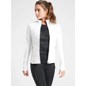 ATHLETA Flurry Force Insulated Primaloft Jacket White - Picture 1 of 10