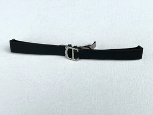 CARTIER ROADSTER BLACK SATIN STRAP / BAND WITH CARTIER ROADSTER 16mm CLASP - Picture 1 of 11