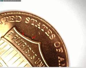 2017P Lincoln Pennies (3) with Small Bubbles/Crack/Die Chips, UNC! Free ship.P71 - Picture 1 of 17