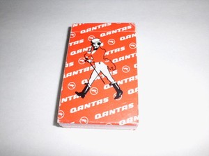 Vintage Qantas/Johnny Walker-Johnnie Walker Red Back Playing Cards Deck-GUC