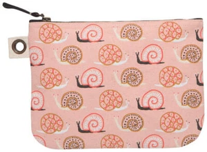 Danica Studios, Small World Large Zip Pouch, Cotton, NWT, Free Shipping - Imagen 1 de 3