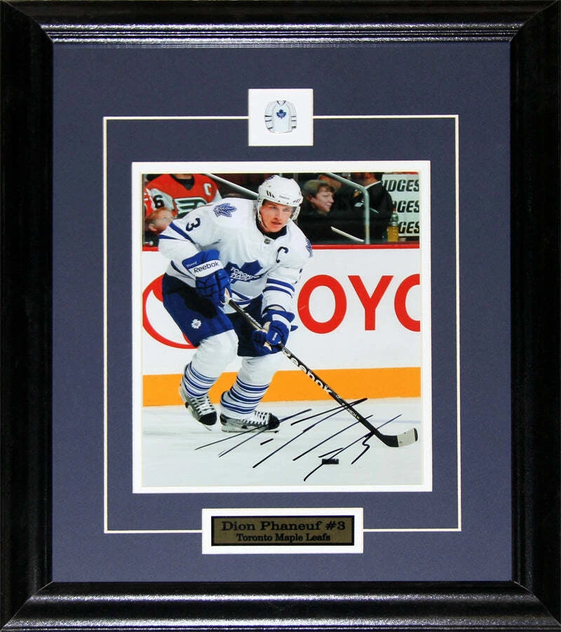 Dion Phaneuf Toronto Maple Leafs Signed 8x10 Hockey Collector Frame - Image 1 of 1