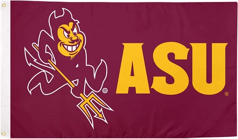 Arizona State University Flag Sun Devils ASU Flags Banners 100% Polyester Indoor Cover