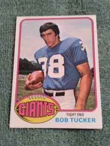 1976 Topps Football # 417 New York Giants Tight End Bob Tucker EX Nr Mt - Picture 1 of 2