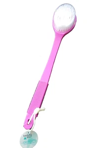 Cepillo de Ducha Mango Largo Cuerpo Trasero Exfoliante Cerdas Suaves Rosa (GS209) - Imagen 1 de 4
